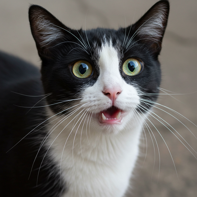 A funny image of a cat
